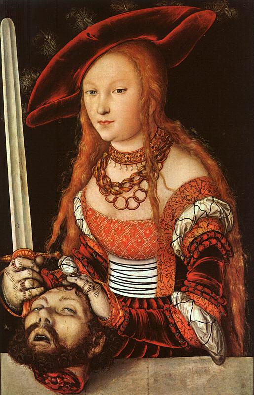 Lucas  Cranach Judith with the Head of Holofernes oil painting picture